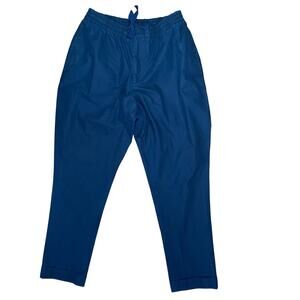 Officine Generale Navy Men's Size 28 Cotton Elastic Waist Casual Pants Trousers